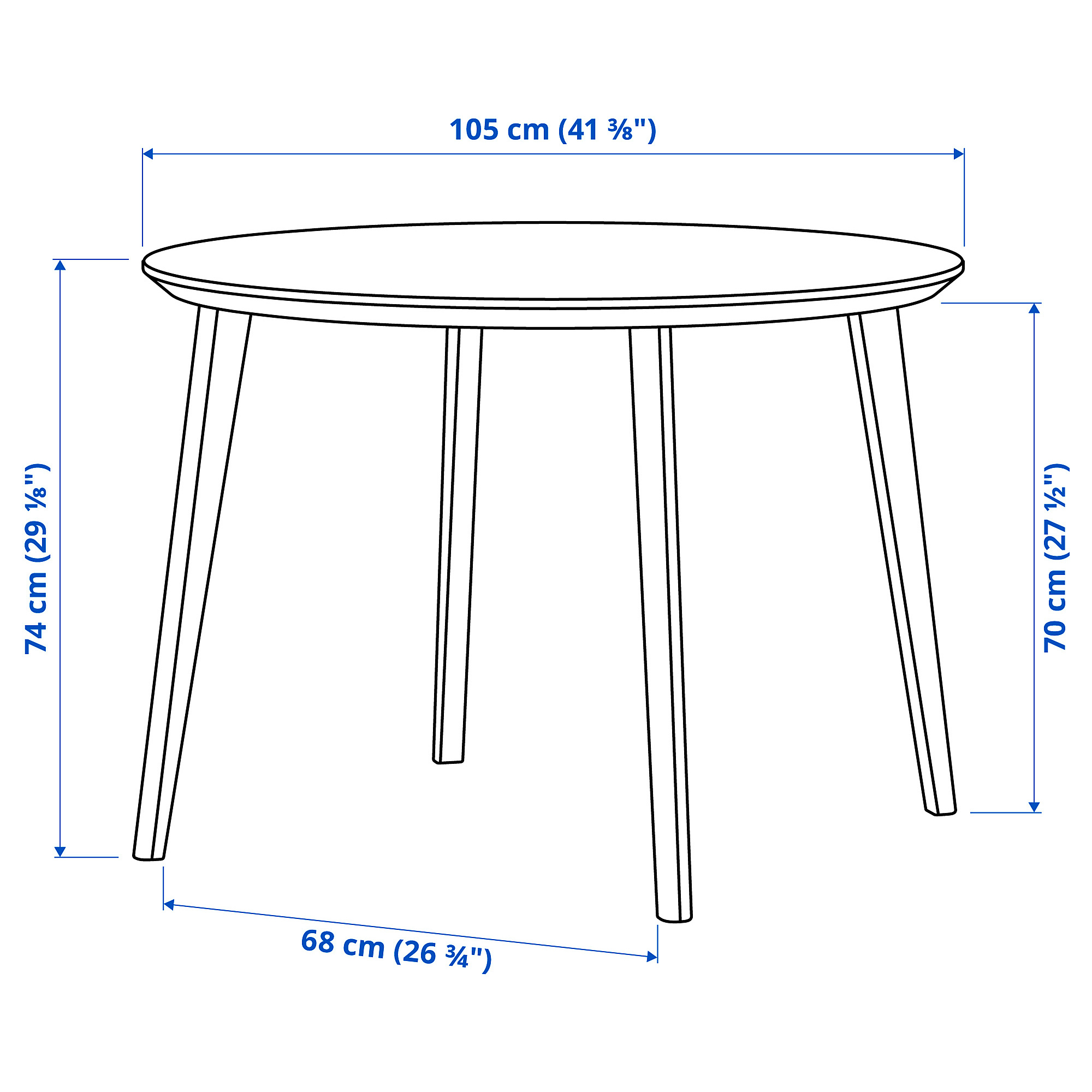 LISABO, round  dinig table. 8 of 8 open dialog