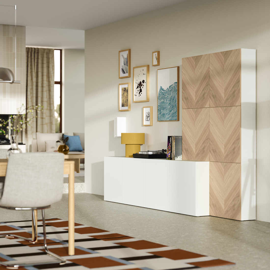 BESTÅ, combinación almacenaje+puertas. 2 de 4 abrir diálogo