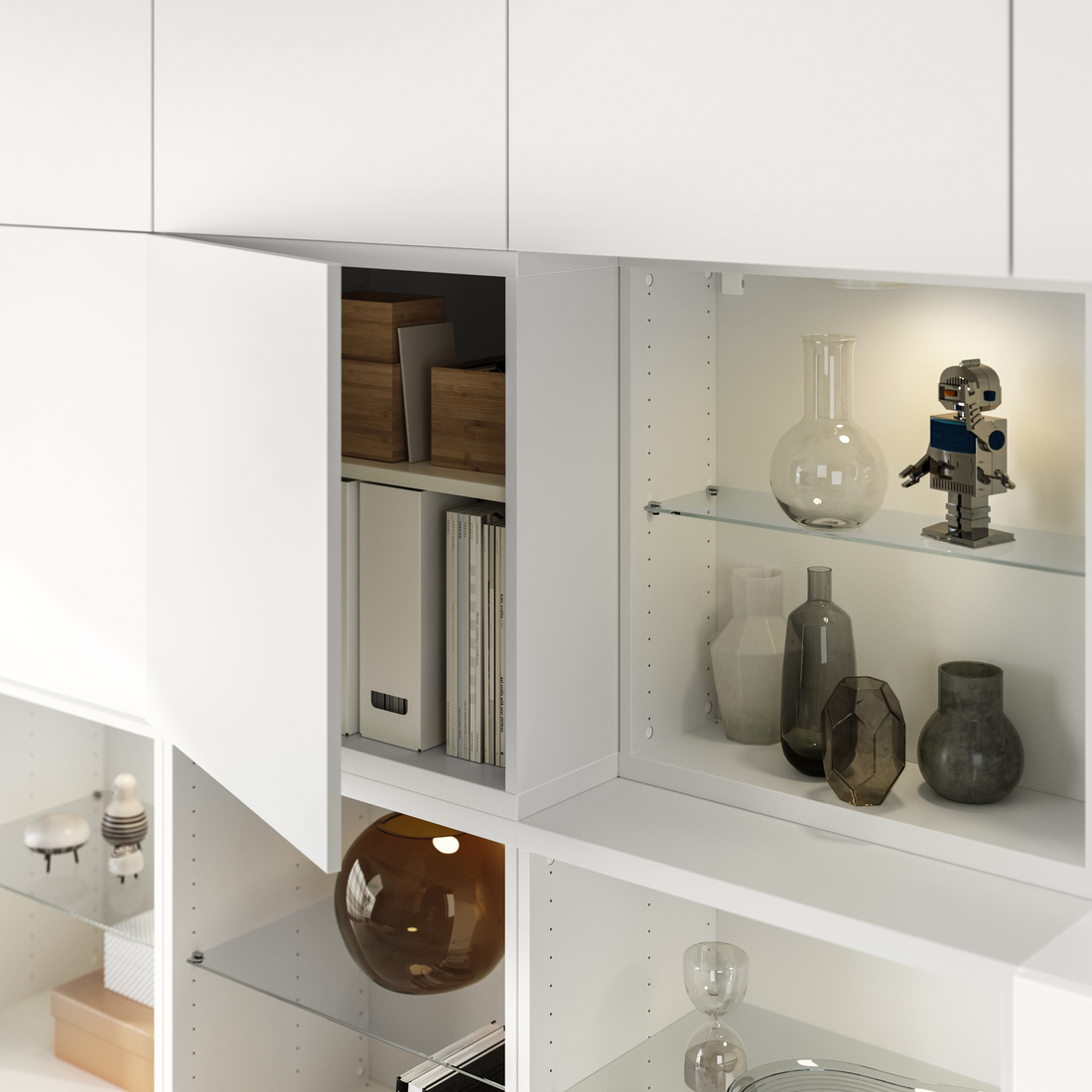 BESTÅ, combinación almacenaje+puertas. 3 de 4 abrir diálogo