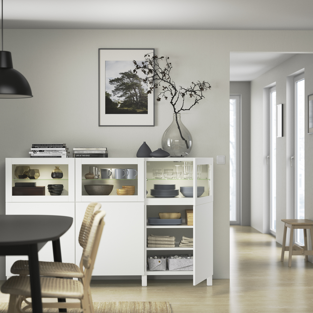 BESTÅ, mueble sala con puertas. 3 de 8 abrir diálogo