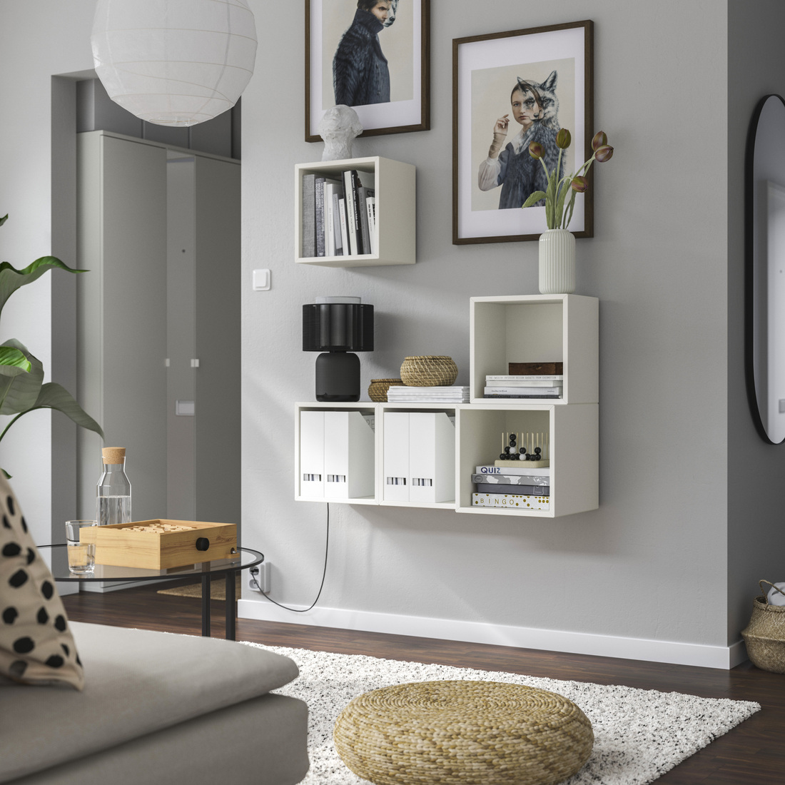 EKET, combinación estanterías de pared. 2 de 7 abrir diálogo