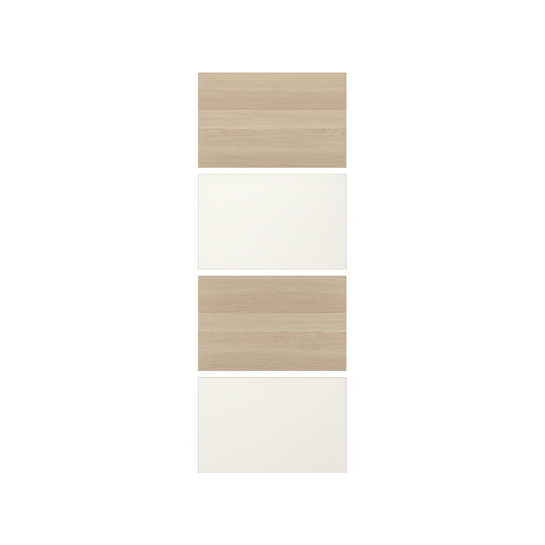 Variación actual: Efecto de roble teñido en blanco / blanco