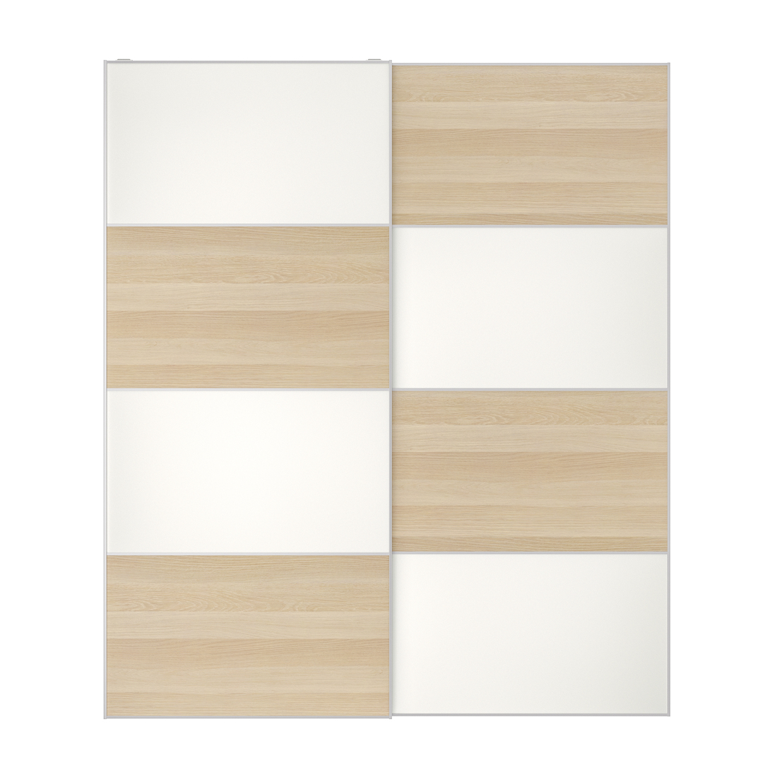 Select colour variation: white stained oak effect/white