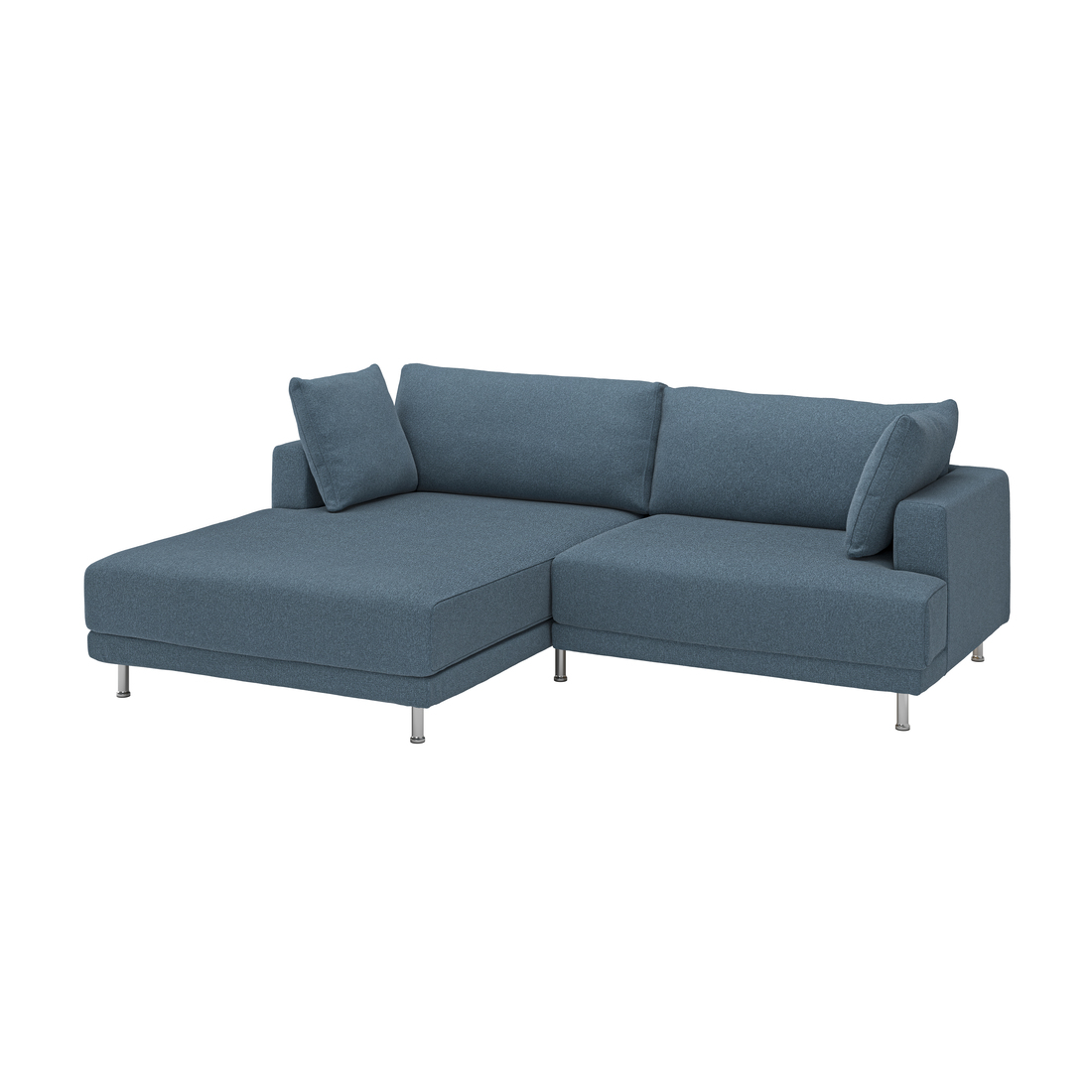 Select colour variation: with chaise, left/Axvall dark gray-blue