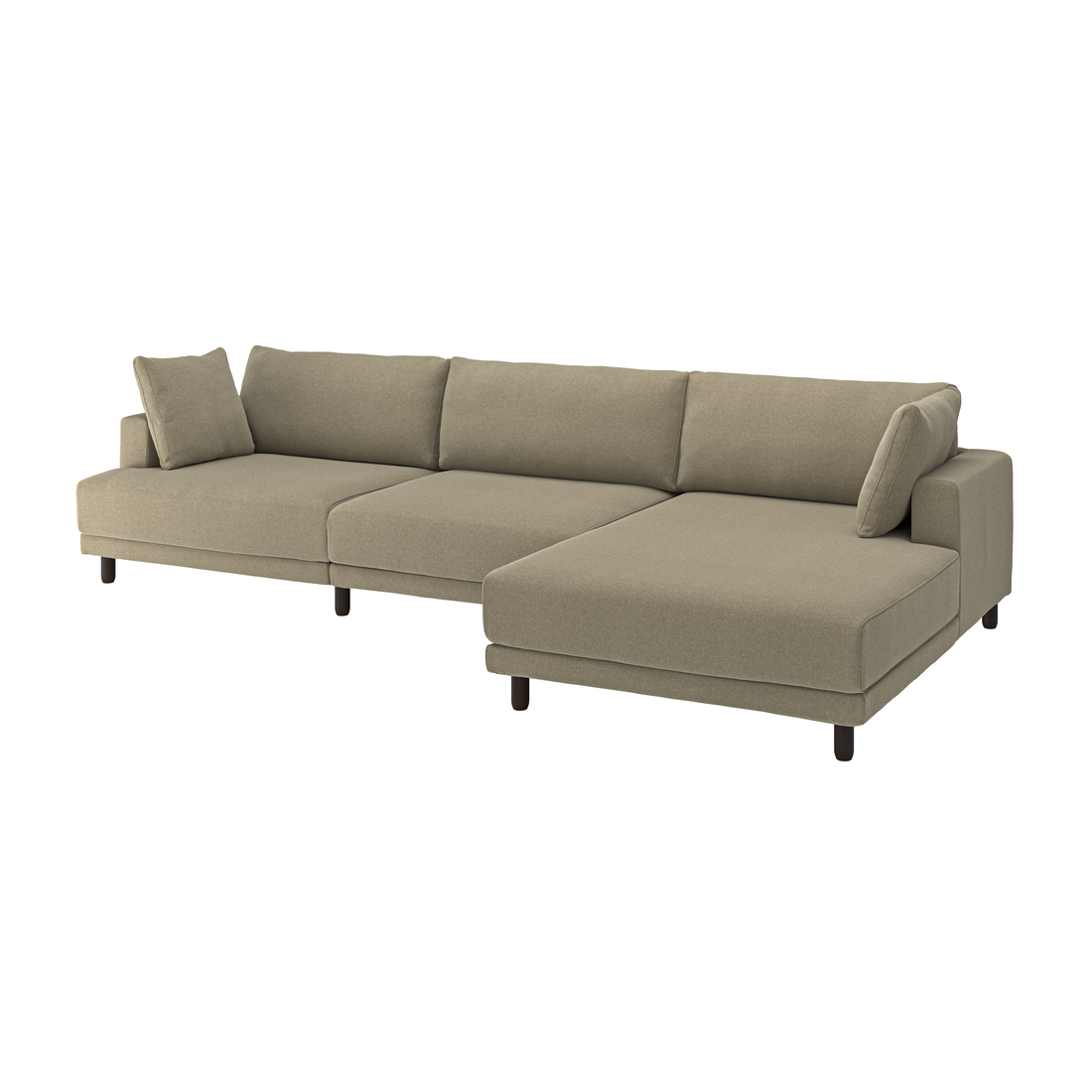 Selecciona una variación de color: con chaise longue, drcha/Johanneshov marrón-beige