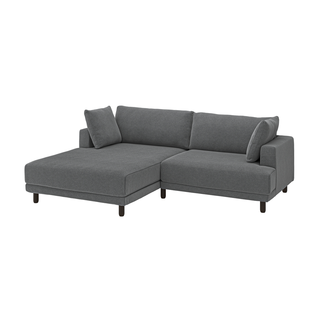 Select colour variation: with chaise, left/Johanneshov dark gray