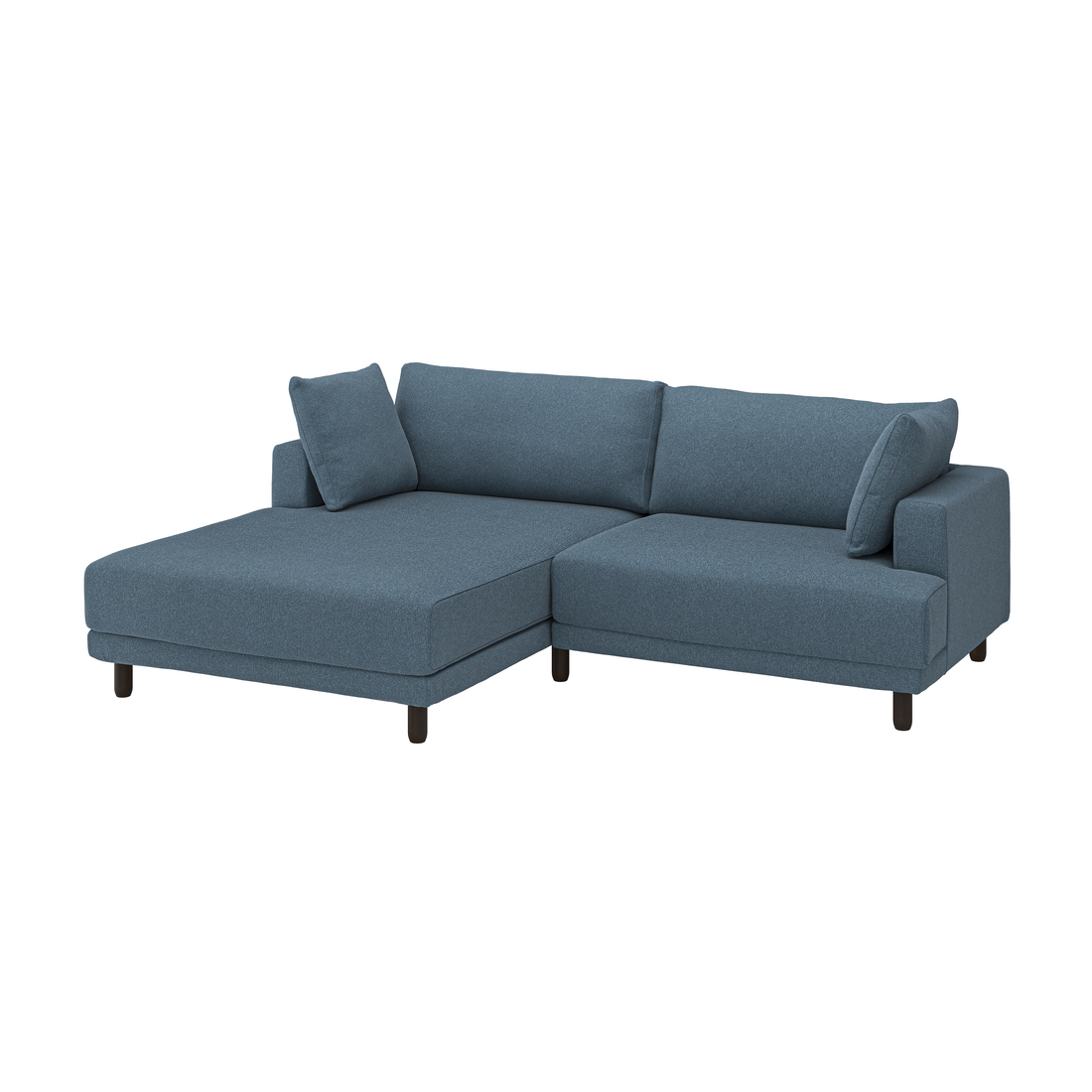Select colour variation: with chaise, left/Axvall dark gray-blue