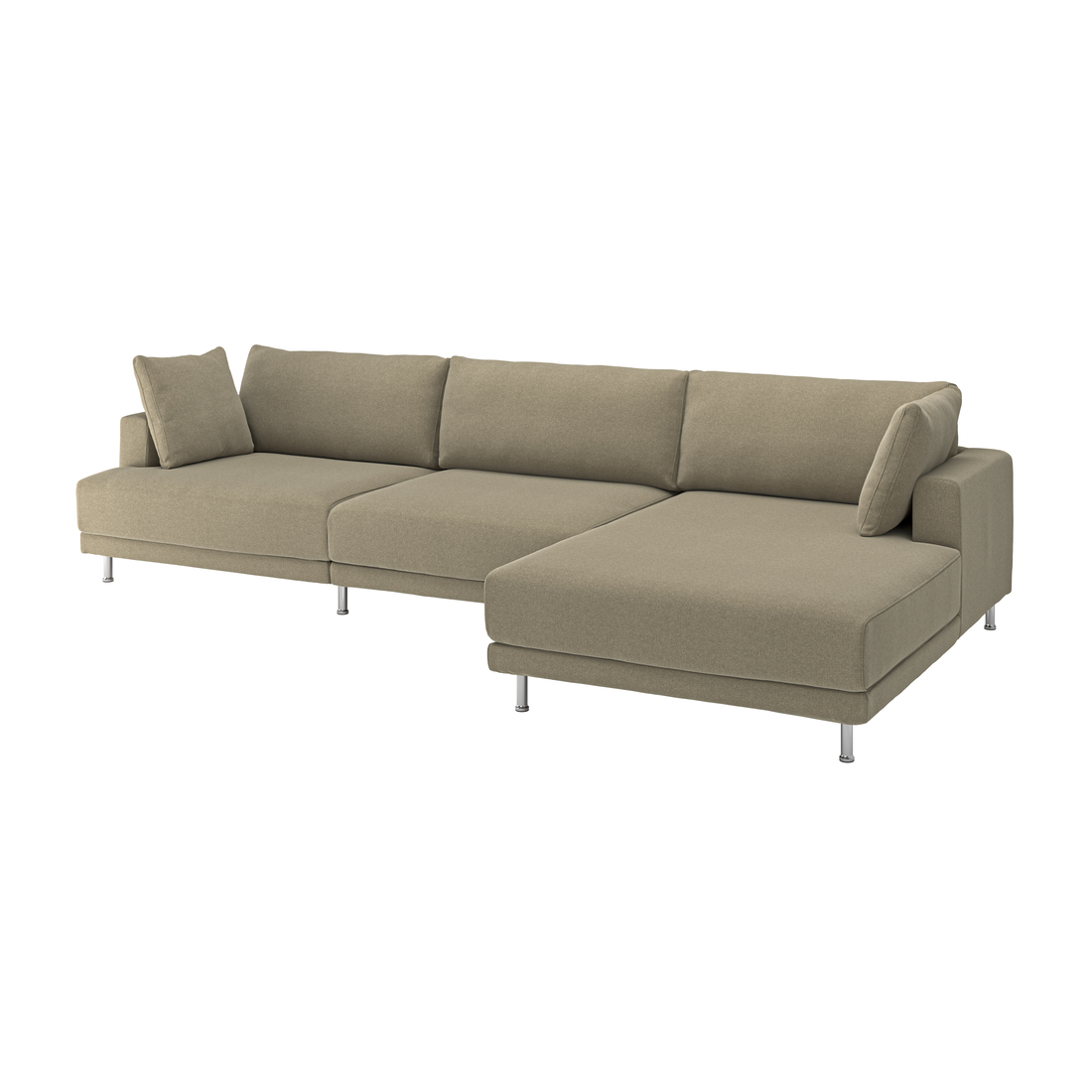 Selecciona una variación de color: con chaise longue, drcha/Johanneshov marrón-beige