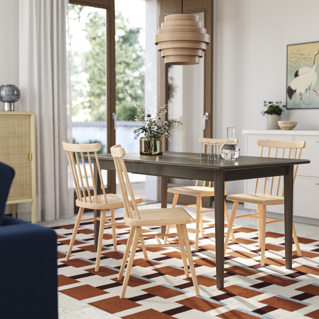 SKANSNÄS / HÖGVED, table and 4 chairs. 2 of 2 open dialog