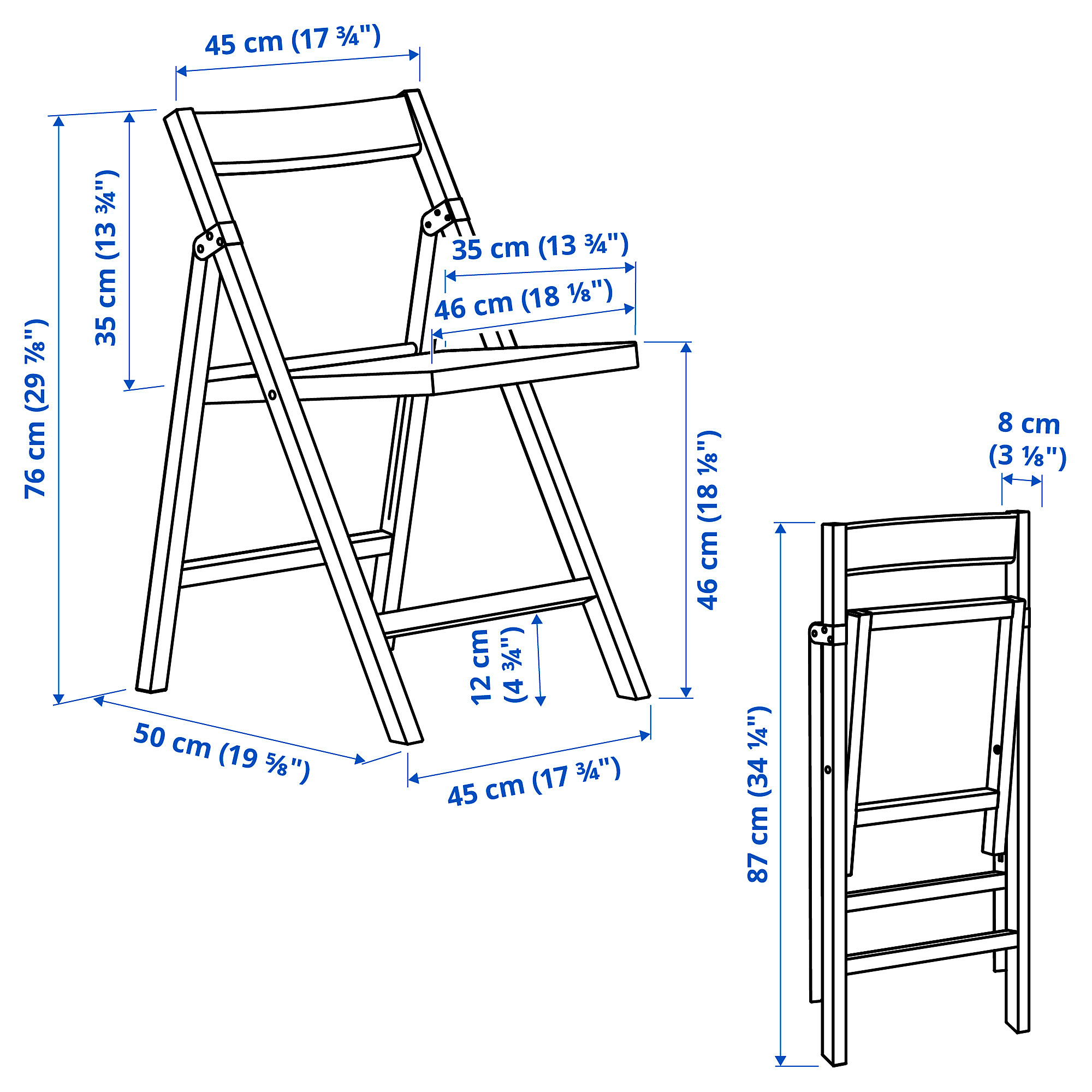 IKEA PS 2026, mesa y 2 sillas plegables. 12 de 12 abrir diálogo
