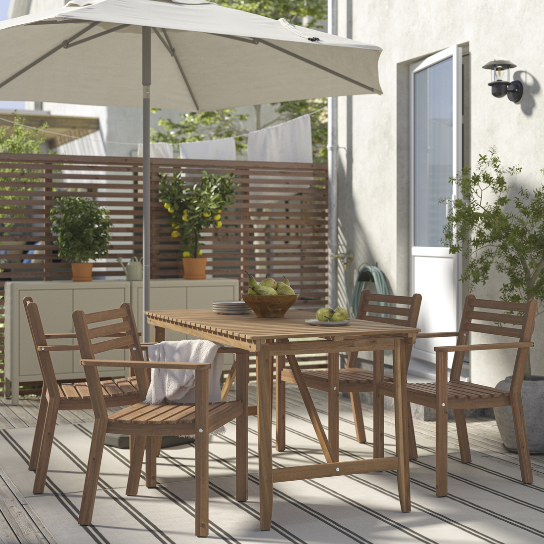 ASKHOLMEN, outdoor armchair . 2 of 6 open dialog