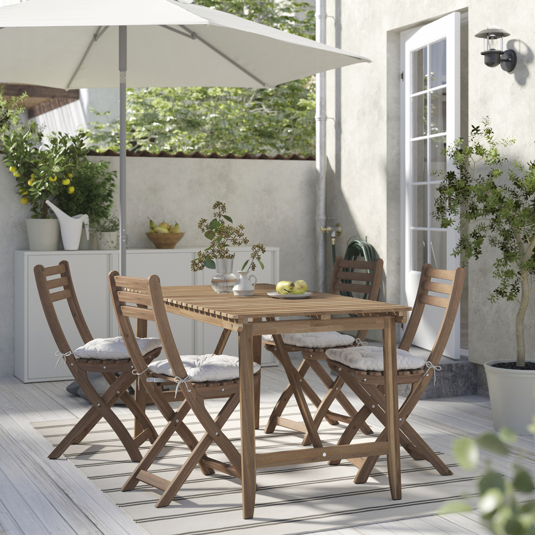 ASKHOLMEN, mesa plegable exterior. 2 de 6 abrir diálogo