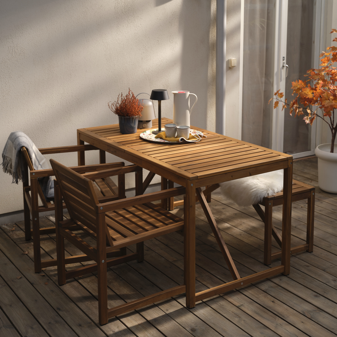 NÄMMARÖ, silla con reposabrazos de exterior. 2 de 6 abrir diálogo