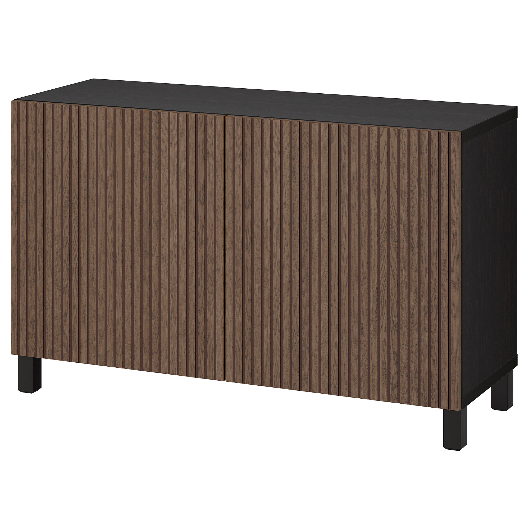 Select colour variation: Black-brown / BJÖRKÖVIKEN brown stained oak veneer