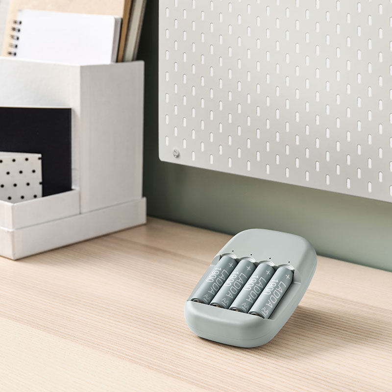 LADDA rechargeable batteries, you can always have them ready to use at home.