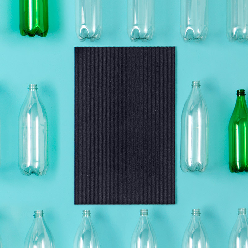  KRISTRUP door mat is made from six PET bottles