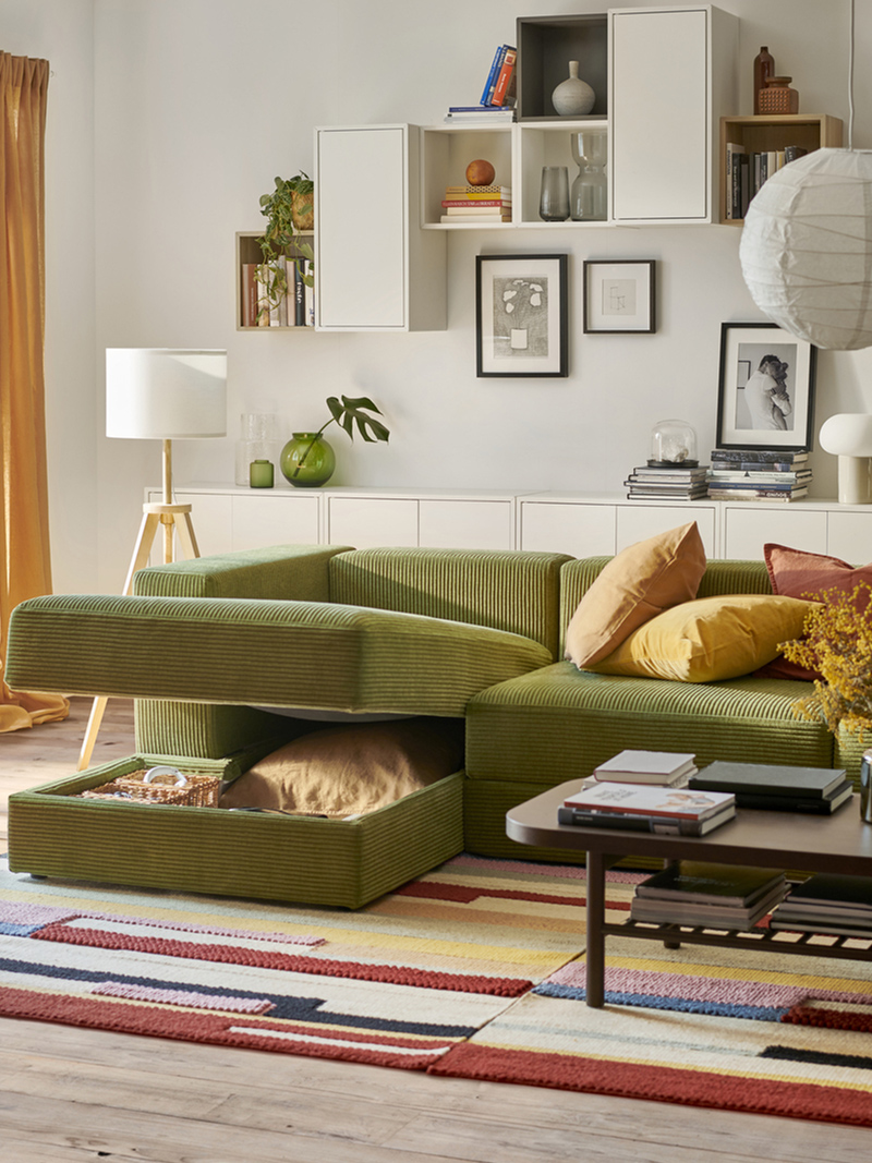 JÄTTEBO 3.5-seat module u shaped sofa