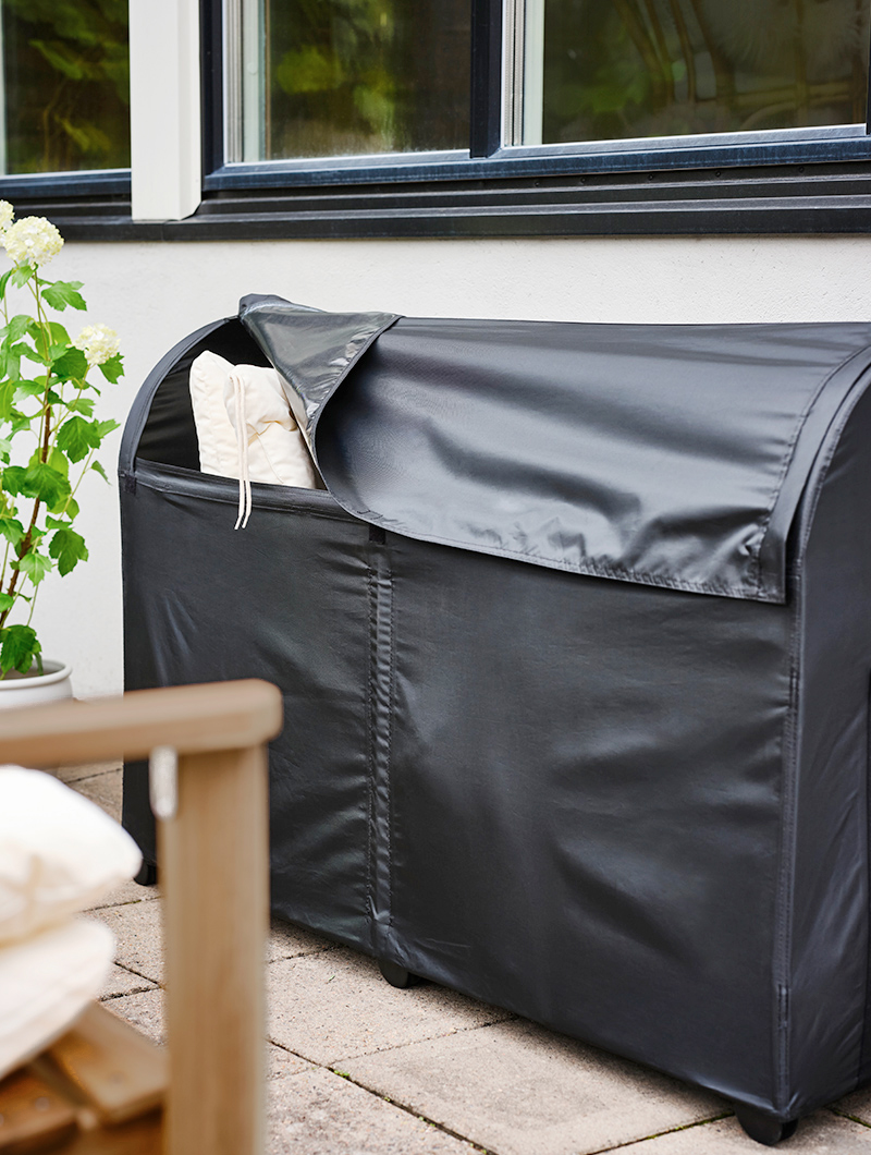 black exterior cabinet cover