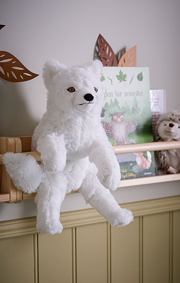 Soft toy, arctic fox/white