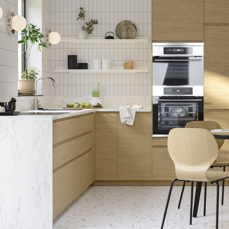 Kitchen with dining room and other accessories