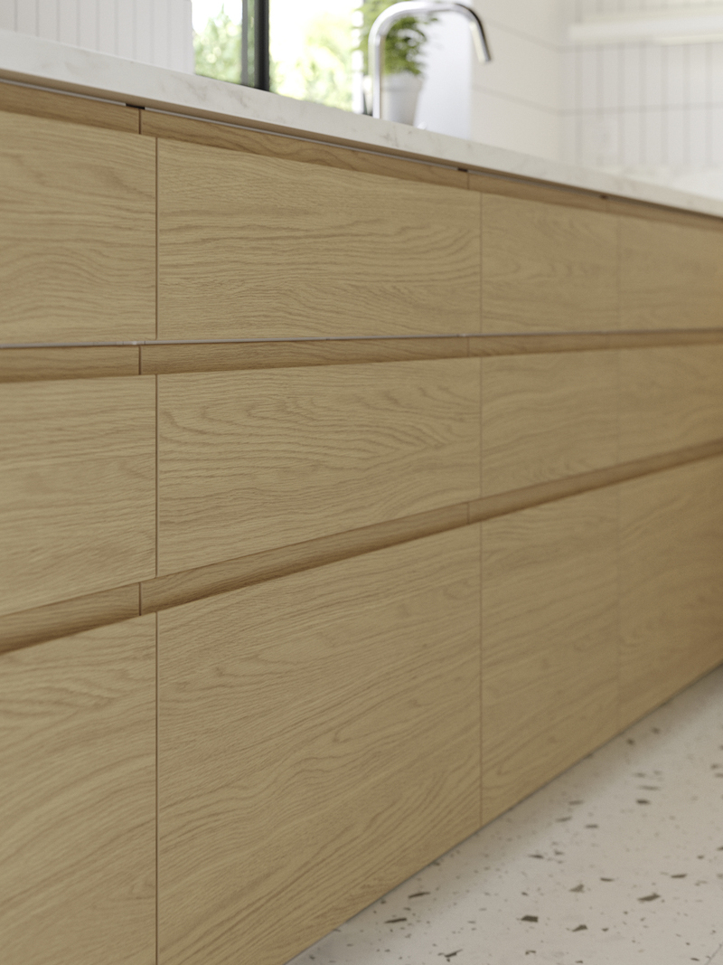 Base cabinet with drawers