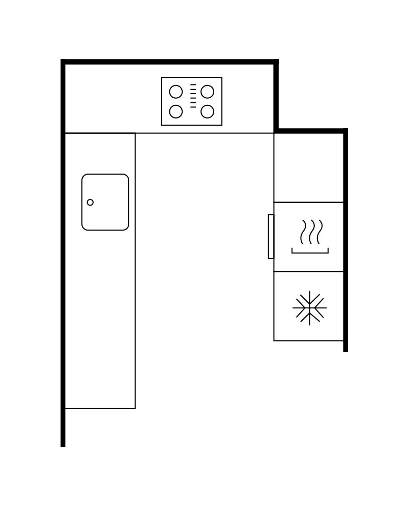Kitchen floor plan