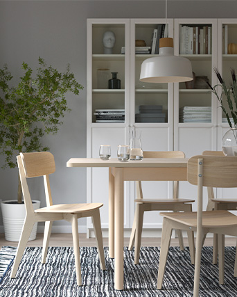 LISABO/RÖNNINGE Table and 4 chairs