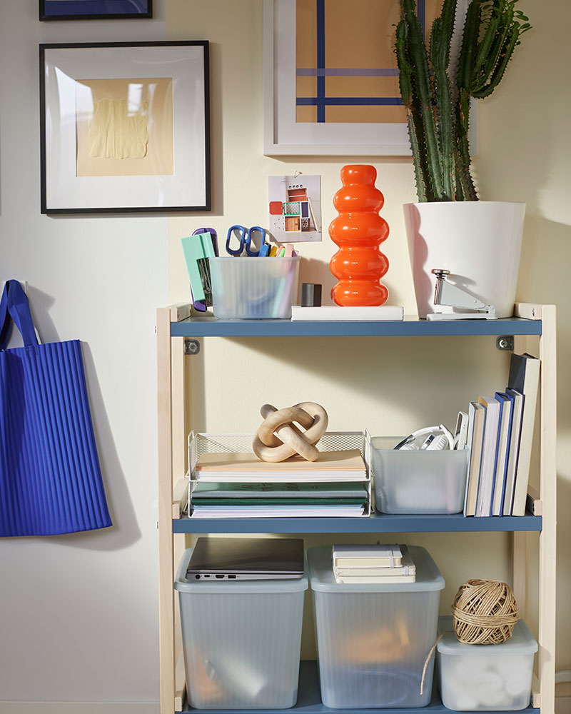 open shelf unit storage