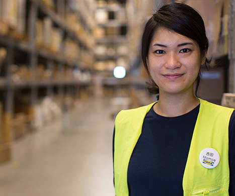 An IKEA employee
