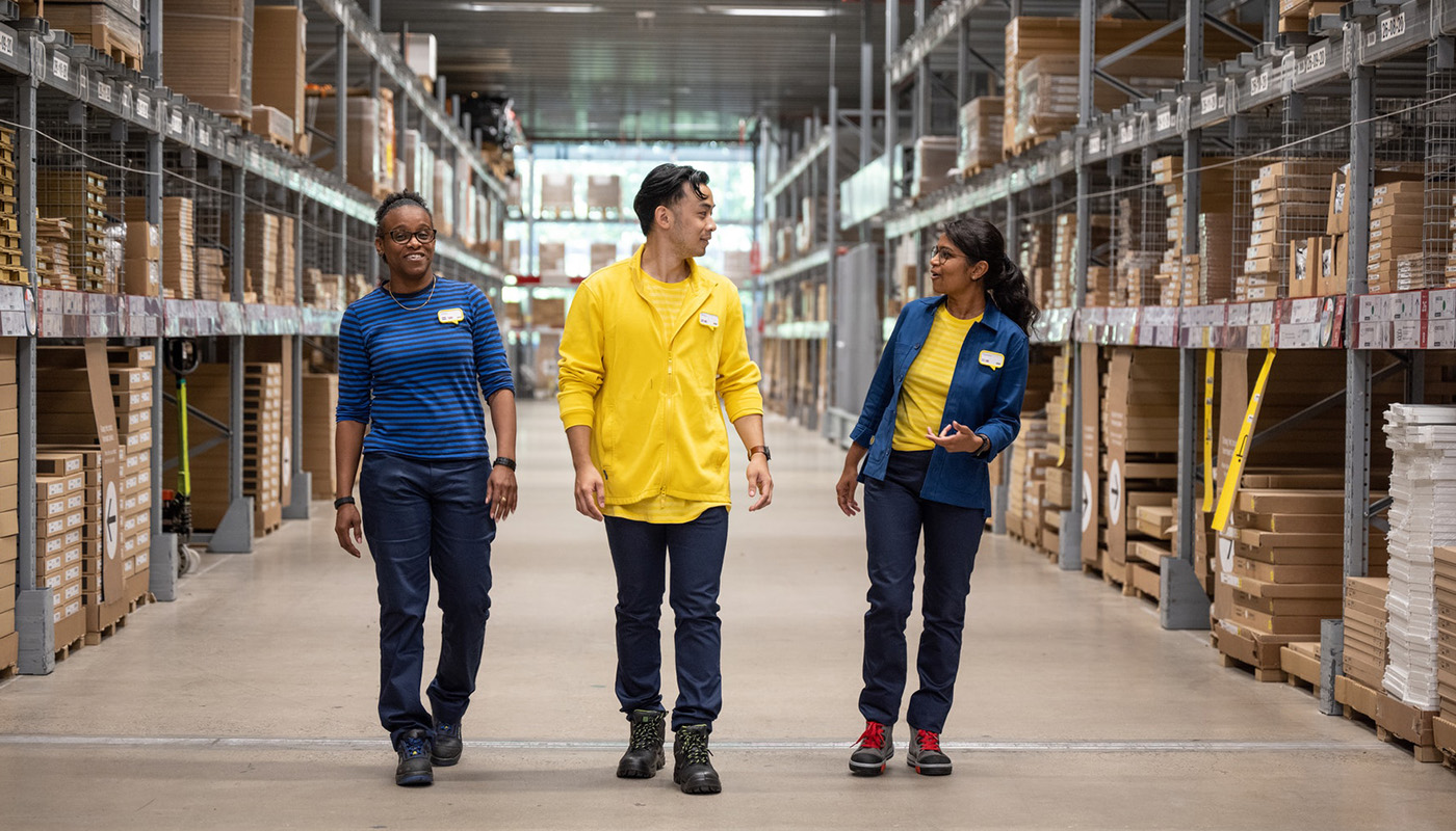 Three IKEA employees