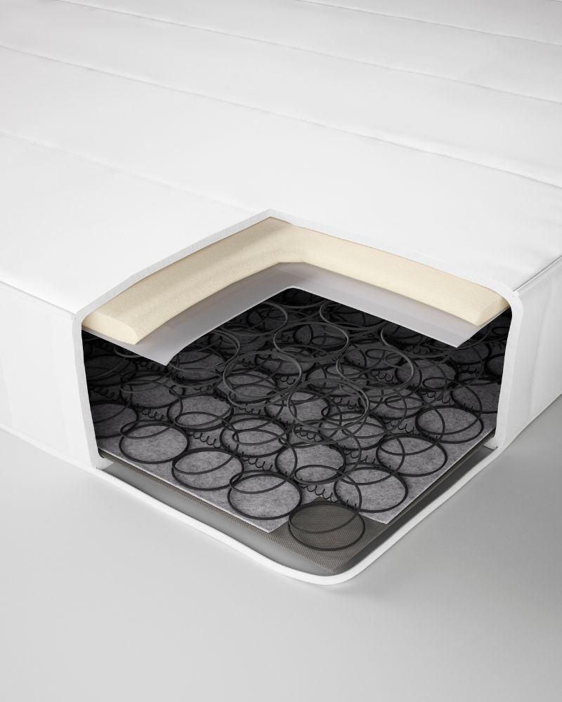 Comfort-focused mattress with pocket springs and foam layers, providing balanced support and pressure relief.