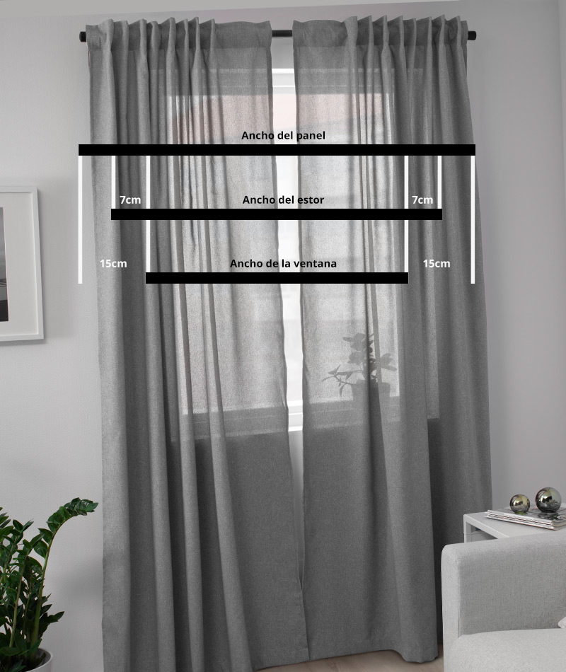 window with gray coutain