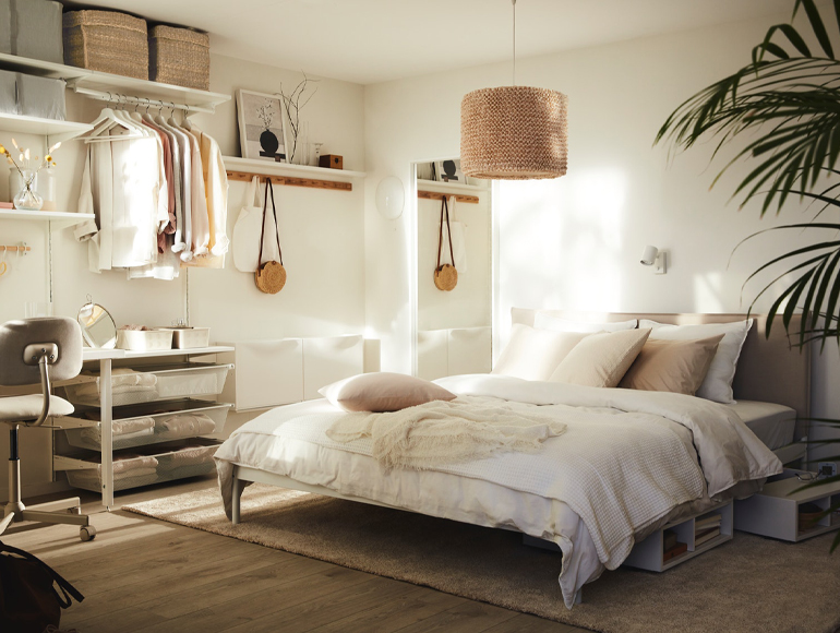 Un dormitorio de verano