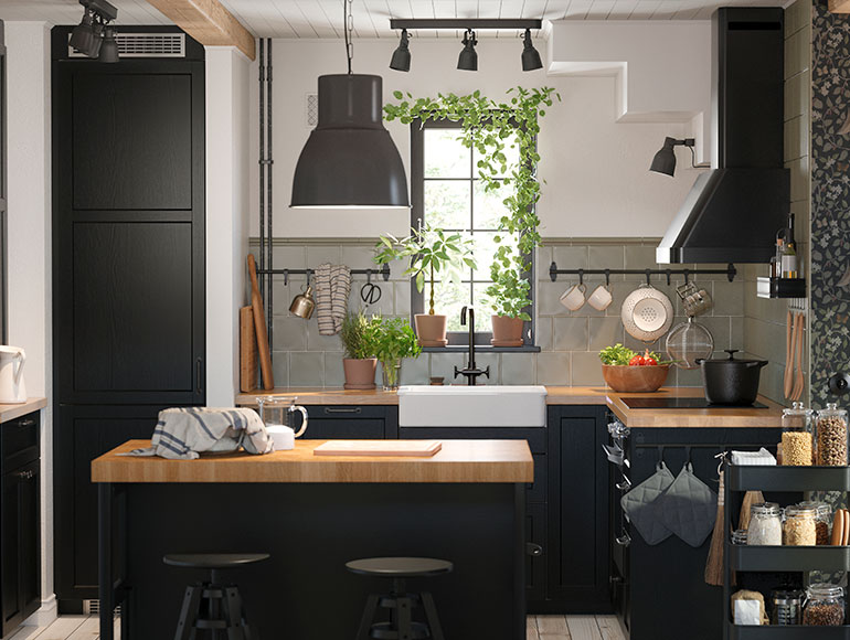 A small kitchen with amazing storage