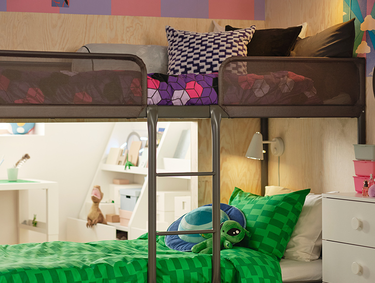 A two-in-one kids room to fit their unique personality and style