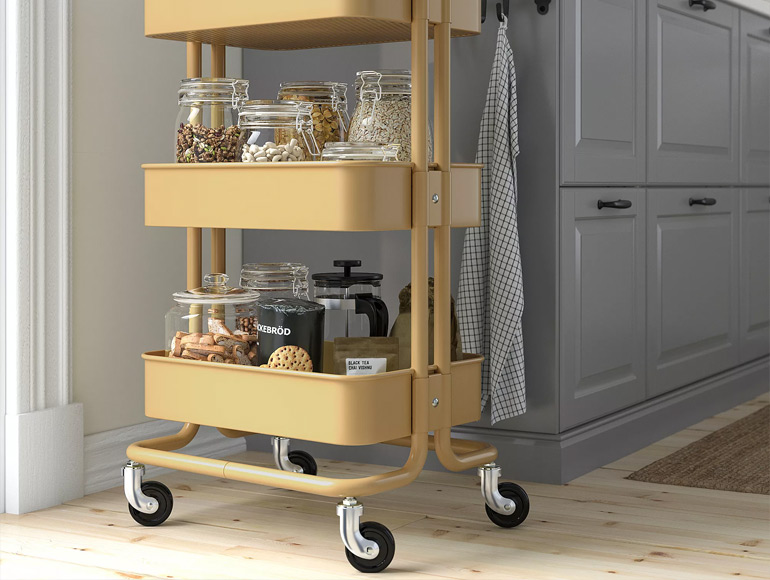 Carritos de cocina: almacenaje con estilo y funcionalidad