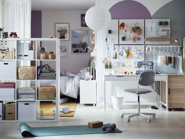 A room brimming with creativity